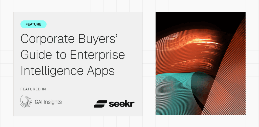 Seekr Joins Gen AI Leaders in GAI Insights’ Corporate Buyers’ Guide to Enterprise Intelligence Apps