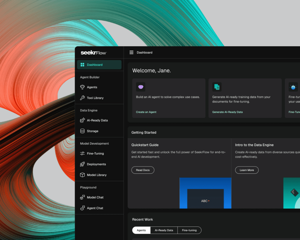 SeekrFlow AI operating system UI